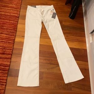 NWT 7 For All Mankind white bootcut jeans sz 26